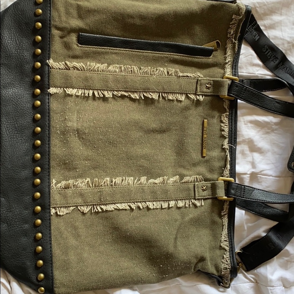 Steve Madden Tote with leather accents